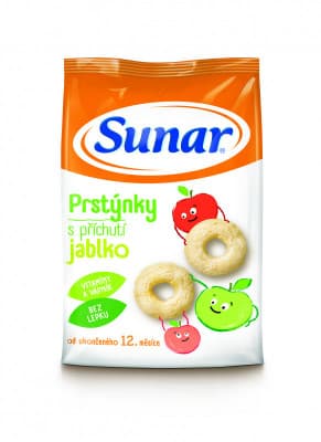 Sunarka snack jablkové prstýnky 50 g
