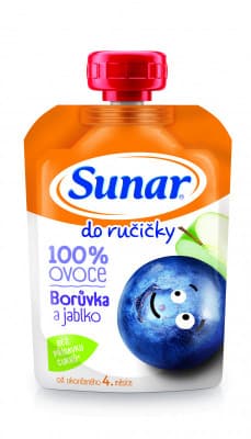 Sunar kapsička Do ručičky jablko borůvka 100g
