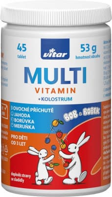 Vitar Kids Multi+kolostrum tbl.45