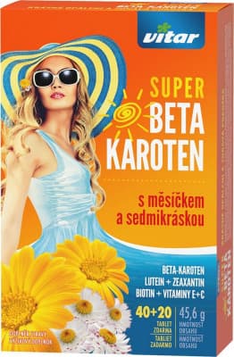 Vitar Super Beta-karot.měsíček+7kráska tbl.40+20