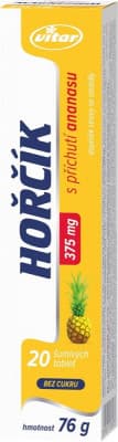Vitar Hořčík 375mg ananas tbl.eff.20