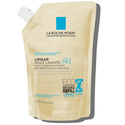 La Roche-Posay Lipikar Huile AP+ zvláčňující relipidační mycí olej proti podráždění náhradní náplň 400 ml
