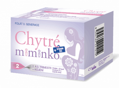 Chytré miminko metylfolát 2 s DHA tbl.30+cps.30