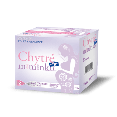 Chytré miminko methylfolát 2 s DHA tbl.60+cps.60