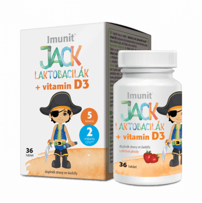 Laktobacily JACK LAKTOBACILÁK Imunit+vit.D3 tbl.36