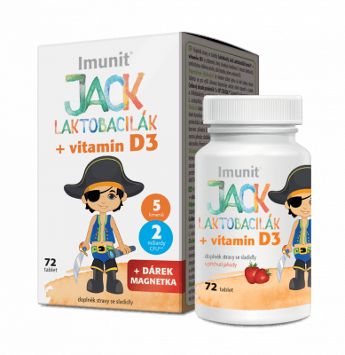 Laktobacily JACK LAKTOBACILÁK Imunit+vit.D3 tbl.72