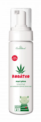 Cannaderm Robátko mycí pěna Sensitive 200ml