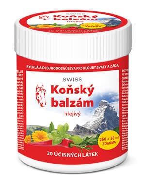 Koňský balzám SWISS hřejivý 250 + 50 ml