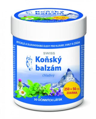 Koňský balzám SWISS chladivý 250 + 50 ml