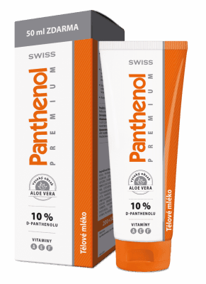 Panthenol 10% Swiss PREMIUM těl.mléko 200+50ml Zda