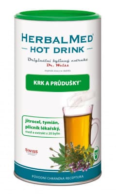 HERBALMED HotDrink Dr.Weiss krk průdušky 180g+vitC