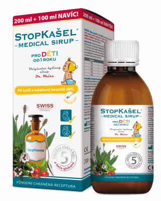 STOPKAŠEL Medical sirup OD 1 ROKU 200+100ml NAVÍC