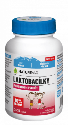 NatureVia Laktobacílky třešňové 33 pastilek