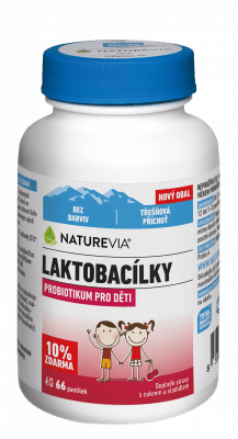NatureVia Laktobacílky třešňové 66 pastilek