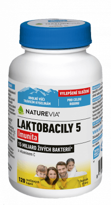 NatureVia Laktobacily 5 Imunita cps.120