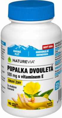 NatureVia Pupalka dvouletá 500mg s vit.E cps.90