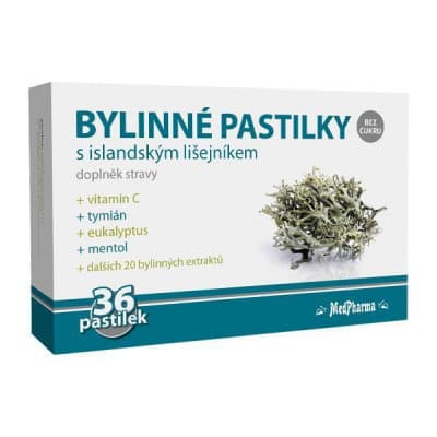 MedPharma Bylinné pastilky islandský lišejník 36ks