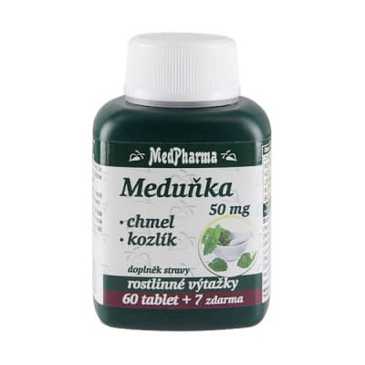 MedPharma Meduňka+chmel+kozlík tbl.67