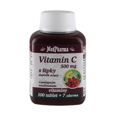 MedPharma Vitamin C 500mg s šípky prod.úč.tbl.107