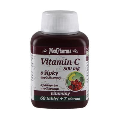 MedPharma Vitamin C 500mg s šípky tbl.67 prod.úč.