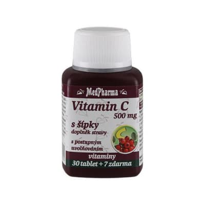 MedPharma Vitamín C 500mg s šípky tbl.37 prod.úč.