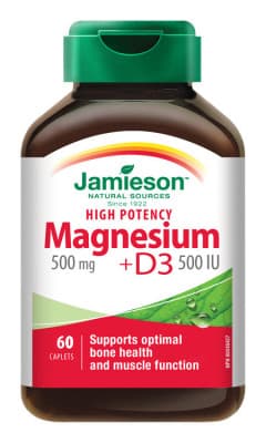 JAMIESON Hořčík 500mg s vitaminem D 500 IU tbl.60