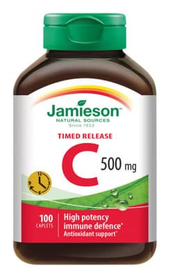 Jamieson Vitamín C 500 mg s postupným uvolňováním 100 tablet