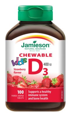 JAMIESON Vitamín D3 Kids jahoda cucací tbl.100