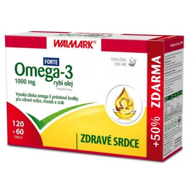 Walmark Omega-3 rybí olej 1000mg tob.120+60