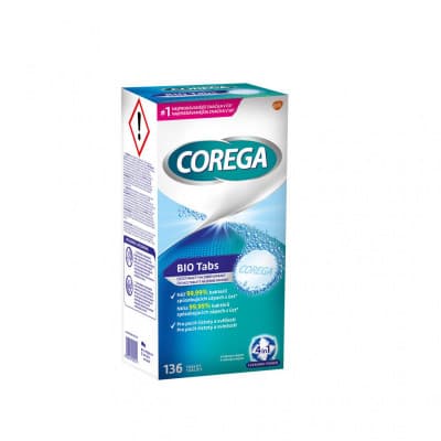 Corega Bio Tabs čisticí tablety 136ks