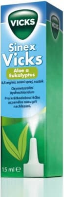 Sinex Vicks aloe+eukal 0.5mg/ml nas.spr.1x15ml/7.5