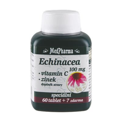 MedPharma Echinacea 100mg+vit.C+zinek tbl.67