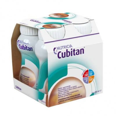 CUBITAN S PŘÍCHUTÍ ČOKOLÁDOVOU POR SOL 4X200ML