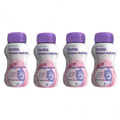 Fortini Compact MF s př. jahodovou por.sol.4x125ml