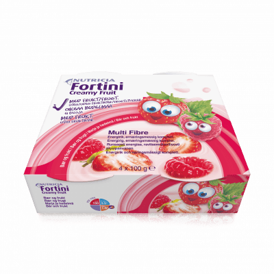 Fortini Creamy Fruit Multi Fibre červ.ovoce 4x100g