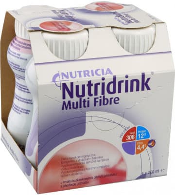 Nutridrink Multi Fibre s př.jahod. por.sol.4x200ml