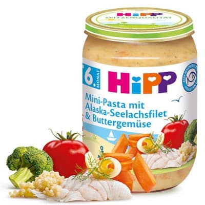 HiPP BABY Těstoviny s treskou v másl.zelenině 190g