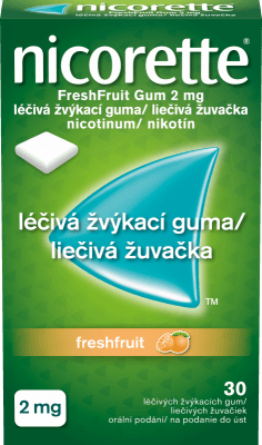 Nicorette FreshFruit Gum 2mg gum.mnd.30