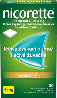 Nicorette FreshFruit Gum 4mg gum.mnd.30