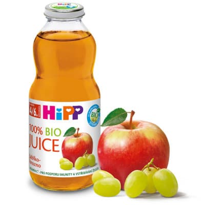 HiPP ŠŤÁVA BIO Jablečno-hroznová 200ml