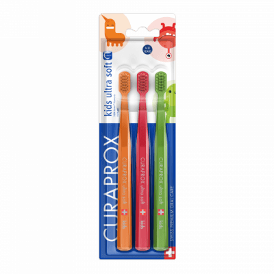 CURAPROX CS Kids dětský kartáček pro 4-12 let 3ks