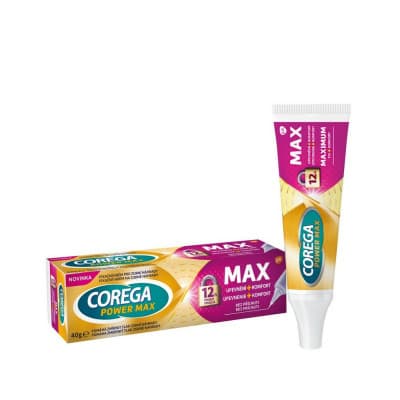 Corega Power Max Upevnění+Komfort fixační krém 40g