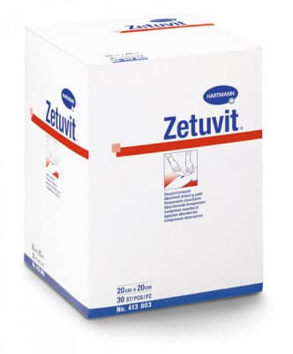 Zetuvit Kompres nesterilní 20 x 20cm 30 ks