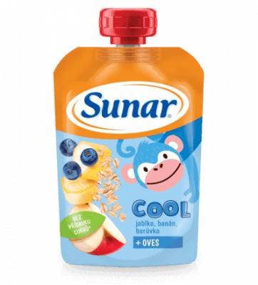 SUNAR Cool borůvka banán ovesné vločky 110g