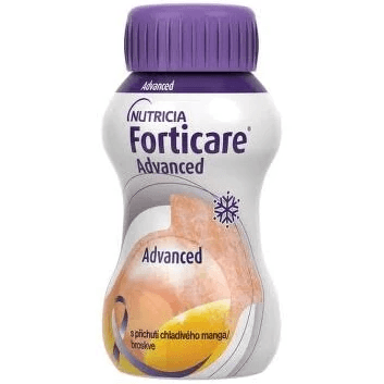 Forticare Advanced s příchutí chladivého manga/broskve por.sol. 4 x 125 ml