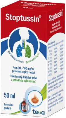 Stoptussin 40 mg/ml+100 mg/ml por.gtt.sol.50 ml+PIP