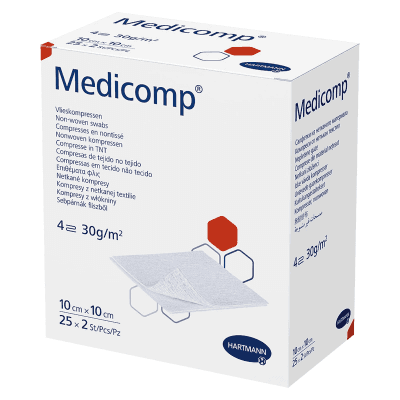 Medicomp Kompres sterilní 10 x 10 cm 25 x 2 ks