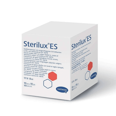 Sterilux Gáza kompr.nest.ES 10 x 10 cm 100 ks 17vl8vrs