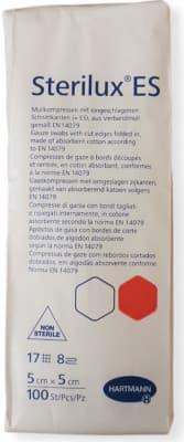 Sterilux gáza nesterilní 8vrst. 5 x 5cm 100 ks