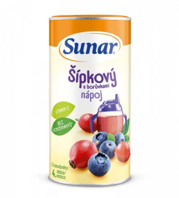 Sunárek Rozpustný nápoj šípkový s borůvkami 200 g
